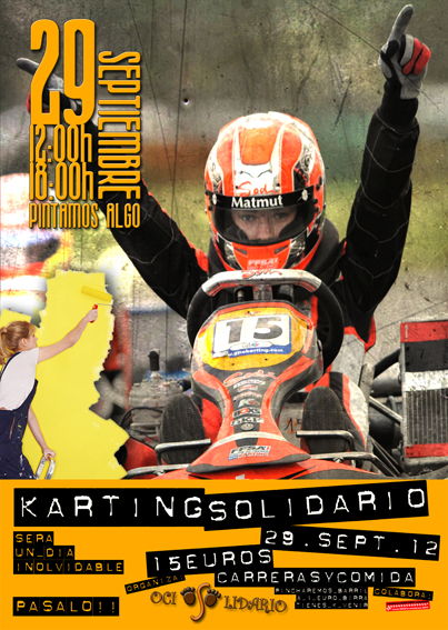 Cartel Karting Solidario